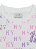 Summer Monogram Girl's Crop T-shirt