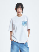 Denimlike Monotive Poket Over Fit T-shirt