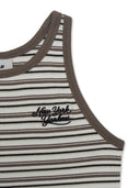Women's Stripe Sleeveless T-shirt