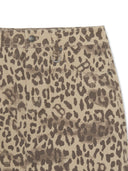 Women's Cotton Leopard Mini Skirt