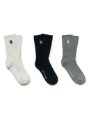 Ribbed 3ea Socks