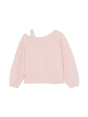 Street Girl's Lettering Layered Sweatshirt Set
