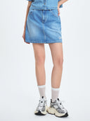 Women's Varsity Logo Denim Skirt