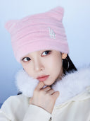 Meowing No-Rib Beanie