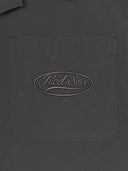 Varsity Vintage Cursive Long Sleeve Work Shirt