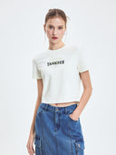 Women's Varsity Washing Vintage Crop T-shirt