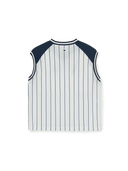 [cool Field] Varsity Sportive Striped Sleeveless