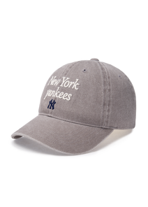 Varsity Lettering Washing Unstructured Ball Cap