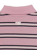 Women's Varsity Stripe Crop Polo T-shirt