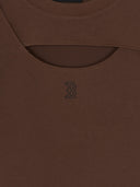 Women's Cut Out Detail Slim Semi Crop T-Shirts