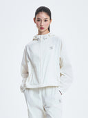 Women's Sportive Varsity Crop Windbreaker