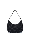 Hip Monogram Jqd Denim Hobo Bag
