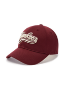 Varsity Cursive Fluffy Logo Unstructured Ball Cap