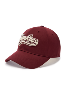 Varsity Cursive Fluffy Logo Unstructured Ball Cap