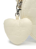 Quilted Monogram Heart Cross Bag