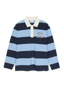 Varsity Stripe Long Sleeves Polo T-shirt