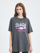 Women's Varsity Washing Vintage Over Fit T-shirt