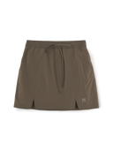 Women's Gorpcore Glossy Shirring Mini Skirt