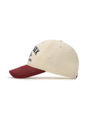 Varsity Lettering Color Block Unstructured Ball Cap