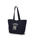 Vintage Lettering Denim Shopper Bag