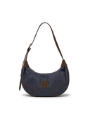 Denim Color Combination Hobo Bag