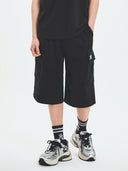Basic Small Logo One Tuck Cargo Bermuda Pants