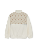 Dia Monogram Blocking Half Zip Sweatshirt