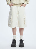 Women's Basic Cargo Denim Shorts