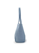 Vintage Lettering Denim Shopper Bag