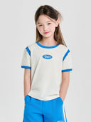 Vasrsity Round Logo Crop T-shirt (girl's)