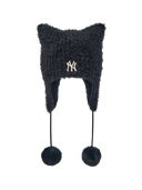 Fur Meowing Earflap Beanie
