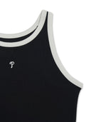 Women's Basic Ringer Ribbed Sleeveless Ops