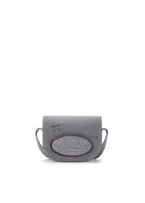 Cursive Vintage Denim Cross Bag