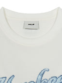 Monogram Denim Cursive Artwork T-shirt