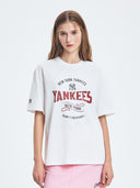 Varsity Vintage Color Graphic Over Fit T-shirt
