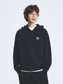 Basic Small Logo Overfit 2way Hood Zip Up