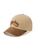 Varsity Vintage Cursive Color Block Unstructured Ball Cap