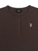 Women's Vintage Slim Henley Neck T-shirt