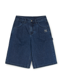 Basic Small Logo Carpenter Bermuda Denim Shorts