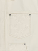 Dia Monogram Embo Patched Denim Work Jacket
