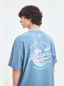 Summer Vintage Washing Graphics Over Fit T-shirt
