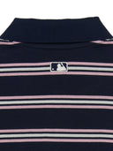 Women's Varsity Stripe Crop Polo T-shirt