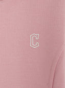 Women's Varsity Lettering Lace Ribbed Hood Zip Up