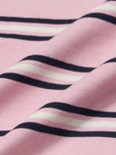 Women's Varsity Stripe Crop Polo T-shirt