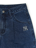 Basic Small Logo Carpenter Bermuda Denim Shorts