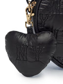 Quilted Monogram Heart Cross Bag