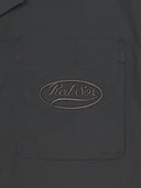 Varsity Vintage Cursive Short Sleeve Work Shirt