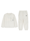 Basic Outdoor Woven Sweatshirt Set
