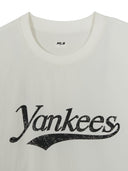 Varsity Cursive Woven Short Sleeve Sweatshirt