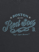 Women's V-neck Letter Crop T-shirts